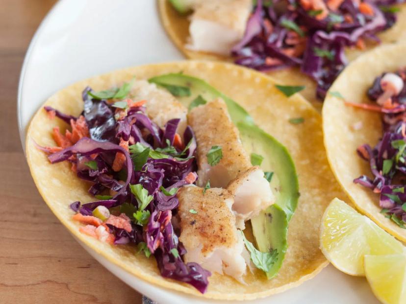 Grilled Fish Tacos with Cabbage Slaw